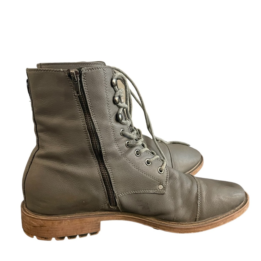 Jump J75 Cylinder Gray High Top Lace Up Side Zip Size 13 Boot